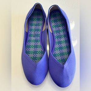 Rothy’s Periwinkle Rounded Toe Flat Womens Size 8.5